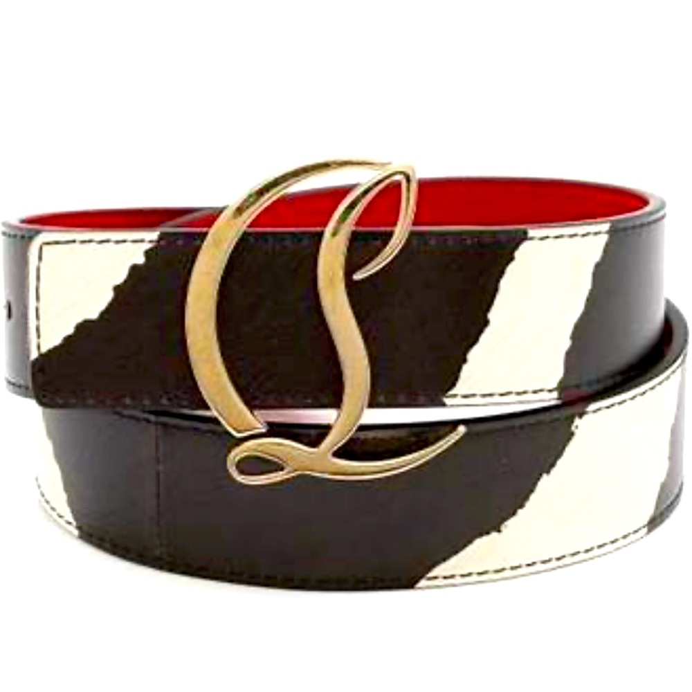 Christian Louboutin monogram calf belt